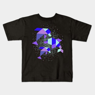 Geometrical Dolphins Kids T-Shirt